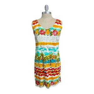 Vintage Jams World Bon Voyage Dress Size Small. Please Read Description